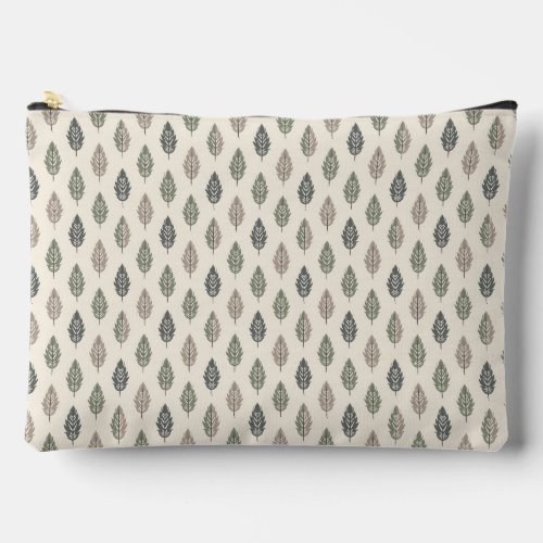 Cute Simple Sage Green  Beige Boho Style Accessory Pouch