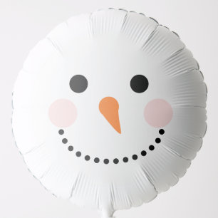 Cute Simple Snowman Face Indoor Decoration Balloon