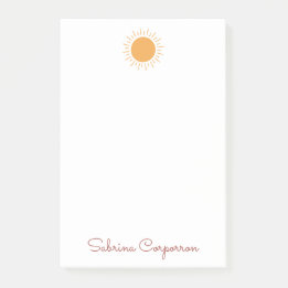 Cute simple sunshine personalized notes