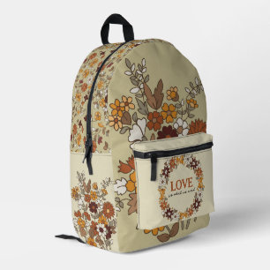 Cute Simple Wildflowers Girl Printed Backpack
