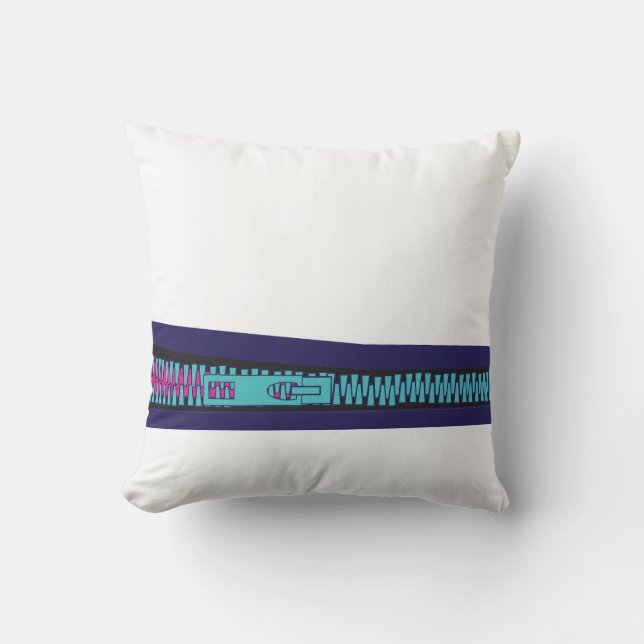 cute simple zip design  throw pillow (Front)