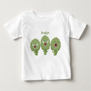 Cute singing artichokes vegetable cartoon baby T-Shirt