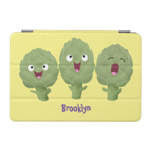 Cute singing artichokes vegetable cartoon iPad mini cover