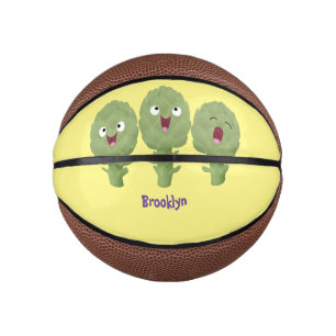 Cute singing artichokes vegetable cartoon mini basketball