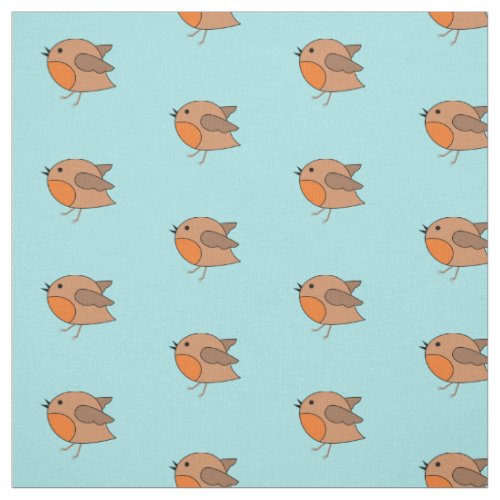 Cute Singing Bird Fabric