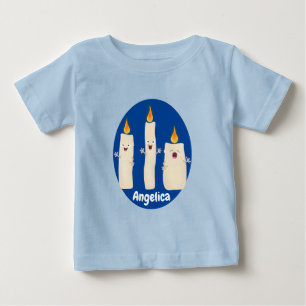 Cute singing candle trio cartoon baby T-Shirt