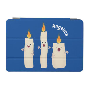 Cute singing candle trio cartoon iPad mini cover