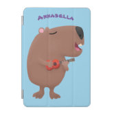 Cute Capybara Rhythmic Gymnastics Hoop Cartoon iPad Smart Cover