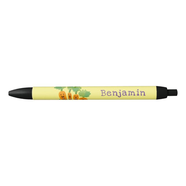 Cute singing carrot quartet cartoon illustration pen (Front)
