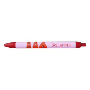 Cute singing chilli peppers cartoon illustration pen