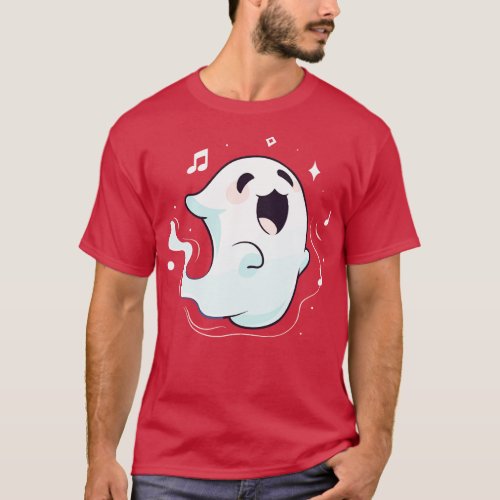 Cute singing ghost T_Shirt