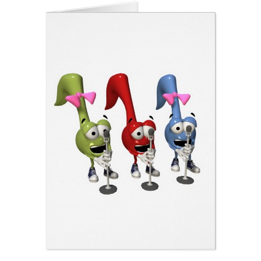 cute singing music notes (Front)