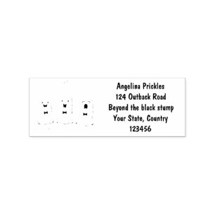 Cute singing okra vegetable cartoon rubber stamp