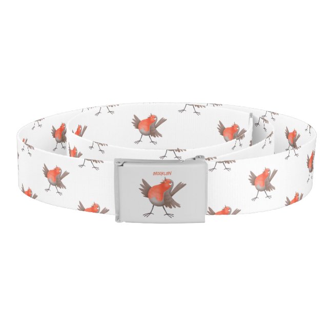 Cute singing robin bird cartoon belt (Coil)