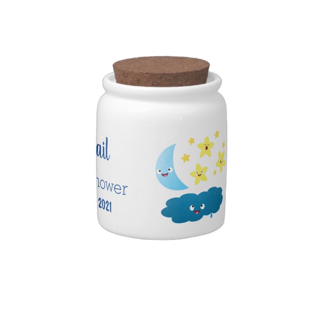 Cute singing stars, moon and cloud cartoon candy jar (Right)