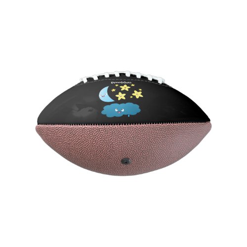 Cute singing stars moon and cloud cartoon football