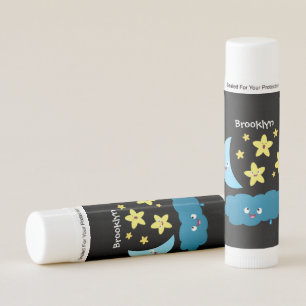 Cute singing stars, moon and cloud cartoon lip balm