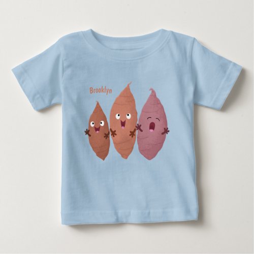 Cute singing sweet potatoes cartoon vegetables  baby T_Shirt