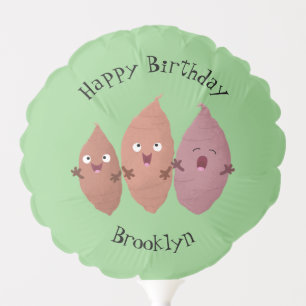 Cute singing sweet potatoes cartoon vegetables balloon