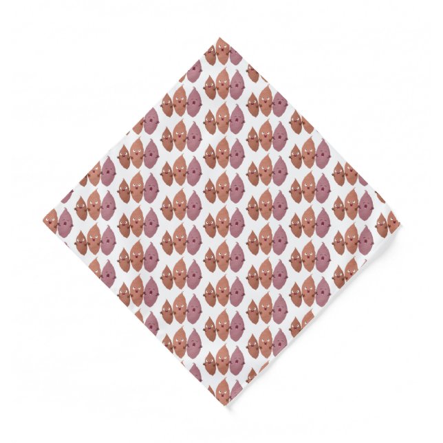 Cute singing sweet potatoes cartoon vegetables bandana (Front)