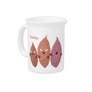 Cute singing sweet potatoes cartoon vegetables beverage pitcher
