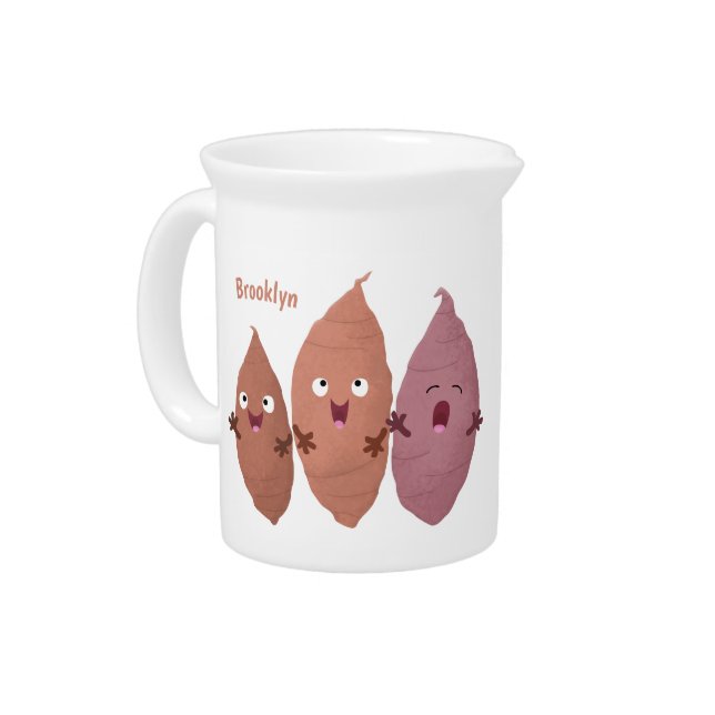 Cute singing sweet potatoes cartoon vegetables beverage pitcher (Left)