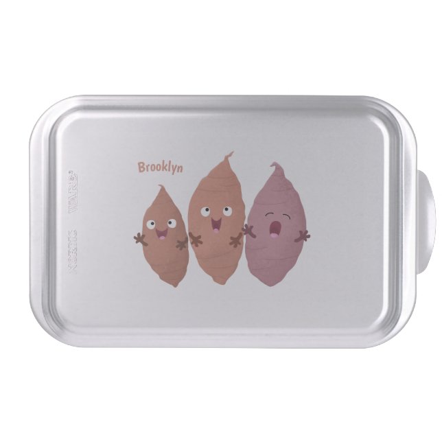 Cute singing sweet potatoes cartoon vegetables  cake pan (Front)