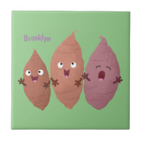 Cute singing sweet potatoes cartoon vegetables