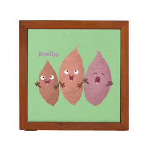 Cute singing sweet potatoes cartoon vegetables desk organizer