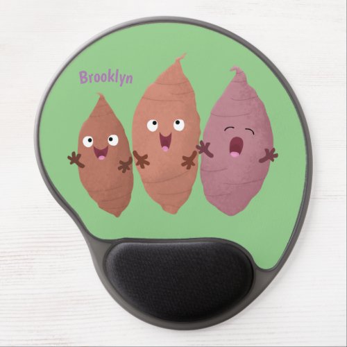 Cute singing sweet potatoes cartoon vegetables gel mouse pad