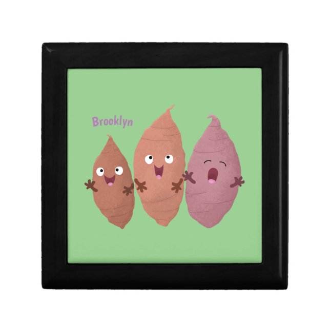 Cute singing sweet potatoes cartoon vegetables gift box (Front)