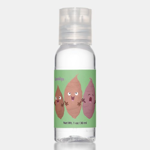 Cute singing sweet potatoes cartoon vegetables hand sanitizer