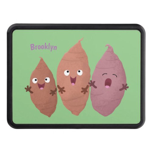 Cute singing sweet potatoes cartoon vegetables hitch cover