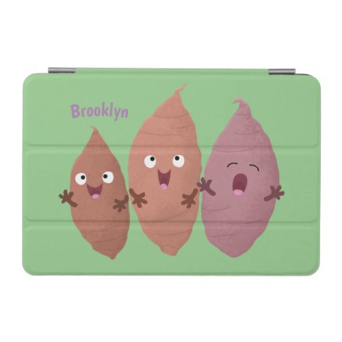 Cute singing sweet potatoes cartoon vegetables iPad mini cover