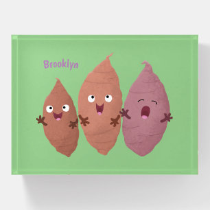 Cute singing sweet potatoes cartoon vegetables paperweight
