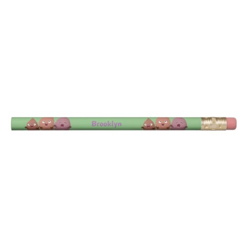 Cute singing sweet potatoes cartoon vegetables  pencil