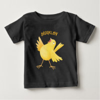 Cute singing yellow canary bird cartoon 