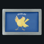 Cute singing yellow canary bird cartoon belt buckle<br><div class="desc">A happy cute canary bird is singing a song in fun cartoon style.</div>