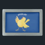 Cute singing yellow canary bird cartoon belt buckle<br><div class="desc">A happy cute canary bird is singing a song in fun cartoon style.</div>