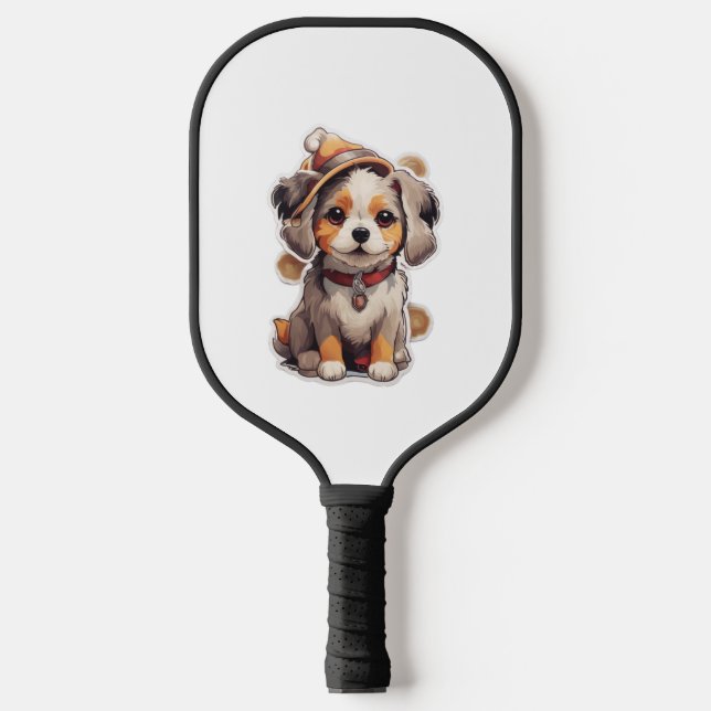 Cute single-dog Stickers   Pickleball Paddle (Front)
