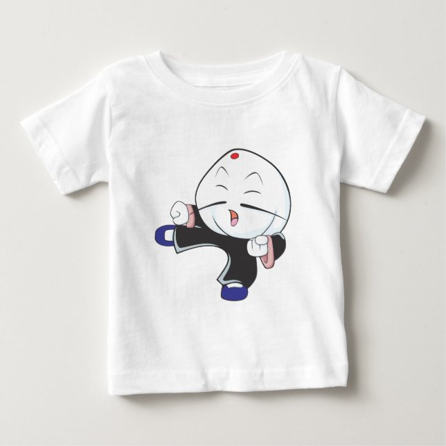 Cute Siopao KungFu Martial Arts Cartoon Shirt (Front)