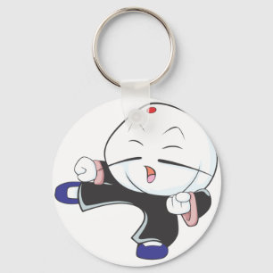 Cute Siopao KungFu Martial Arts Cartoon Shirt Keychain