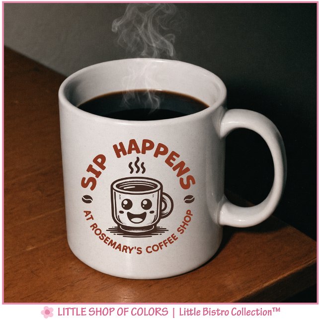 Cute Sip Happens Coffee Mug (Creator Uploaded)
