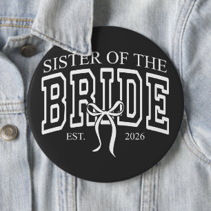 Cute Sister Of The Bride Est 2026 Button
