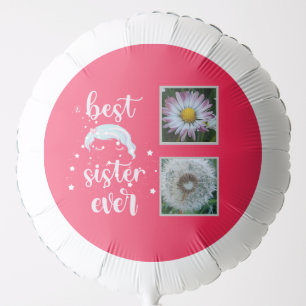 Cute Sister Photo Template Balloon