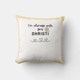 cute sister throw pillow