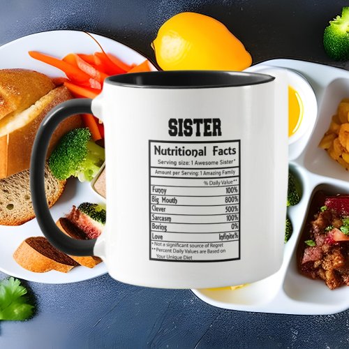 cute Sister word art Mug