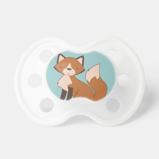 Cute Sitting Fox Pacifier (Front)