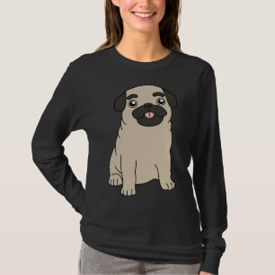 Cute sitting pug Classic T-Shirt 672