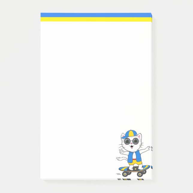 Cute Skater Cat  Notes (Front)